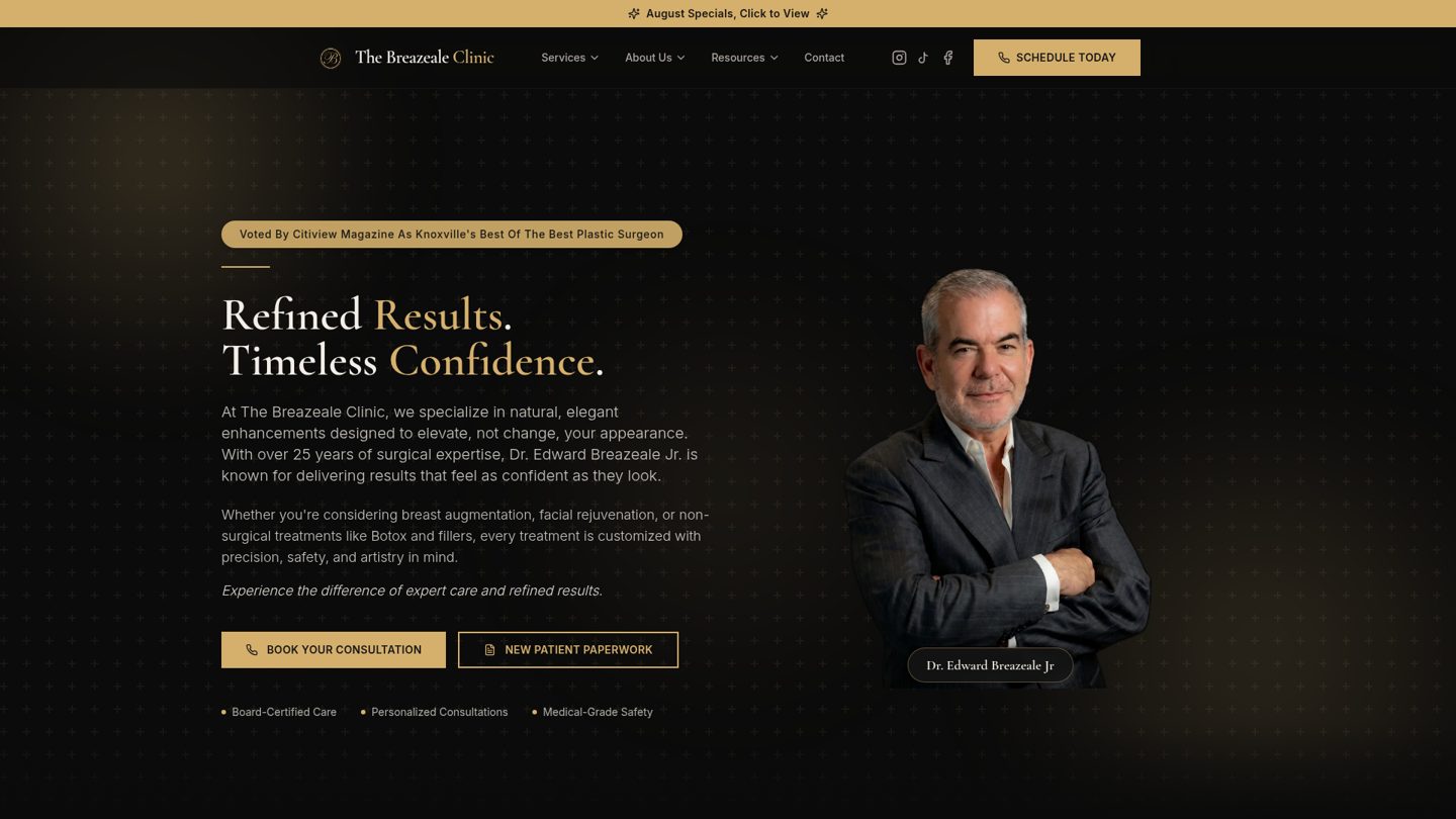 Breazeale Clinic website preview