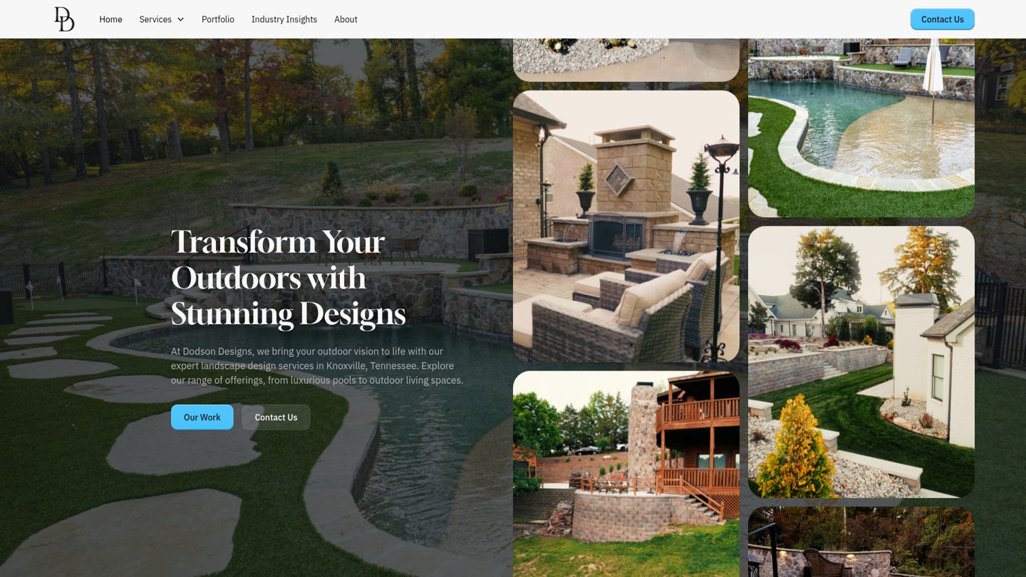 Dodson Designs website preview