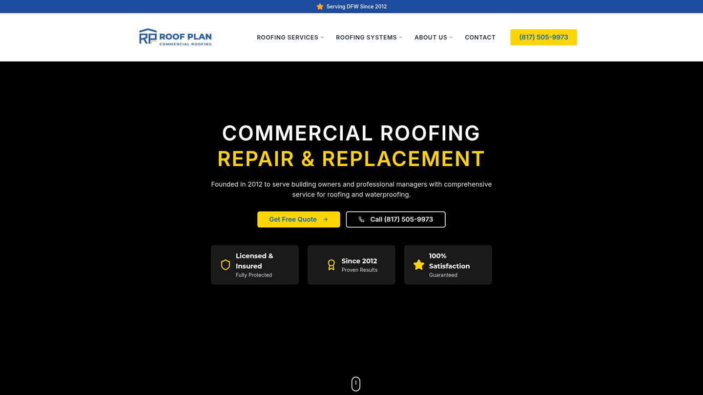 RoofPlan website preview