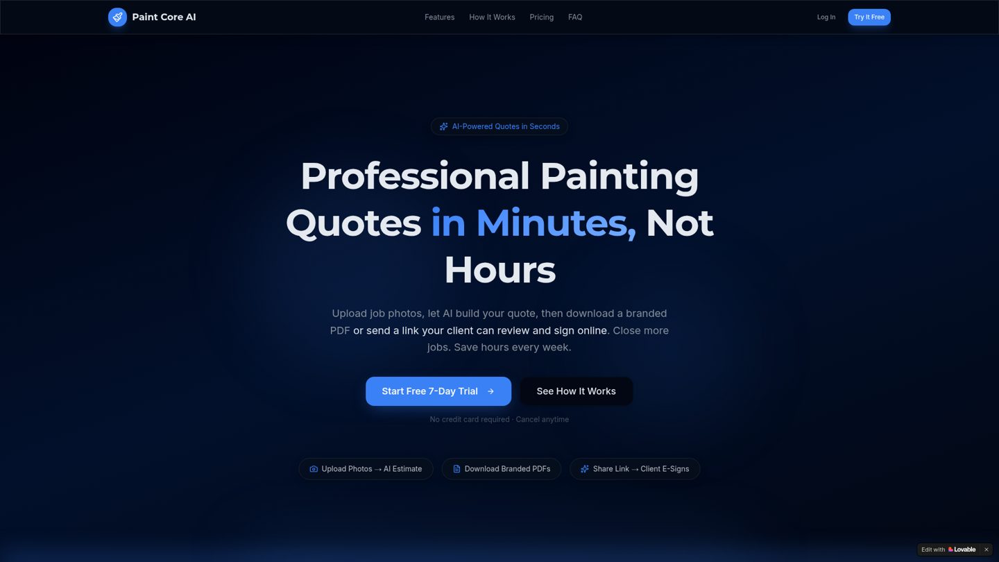 SwiftPaint Pro website preview
